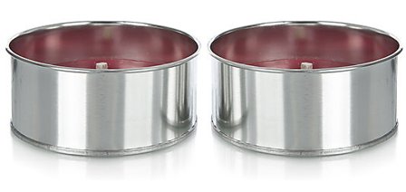 FAKKELBOKSER 2STK SØLV METALL MED BRENNETID PÅ 4-5 TIMER