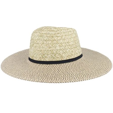 Seeberger - Beige straw Hatt - Papierstrohborten- Mix Fedora Straw Hat @ Hatstore