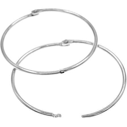 3 tommer Ekstra Store Metal Bogringe/binderinge, 20 Pak Sølv Runde Bruseforhængsringe Til Gardiner, Badeværelse, Boligindretning (76mm)