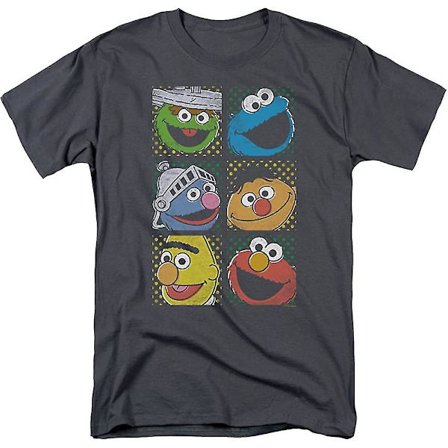 Sesame Street Group Squares-s S Vuxen 18 1-kol