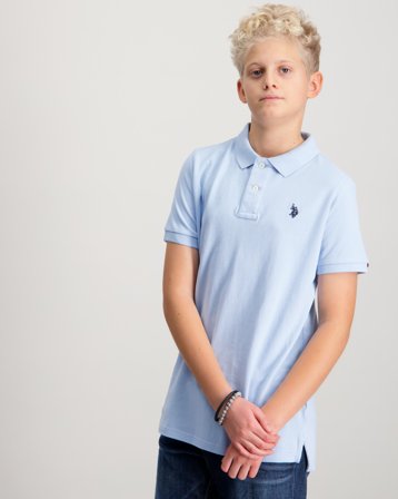 U.S. Polo Assn. DHM Pique Polo Blau Polo/Rugbyshirts Jungen - Kids Brand Store