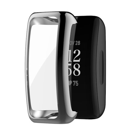 Fitbit Inspire 3 Electroplated TPU Case with Screen Protector - Grey