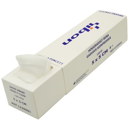 YIBON Kompress GV i A8/FP 5x5cm 120/fp - Lyreco - Sjukvård och omsorg - Förband och fixering - Kompresser