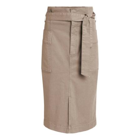 Oui - Midikjolar - Beige - Dam - Storlek: S, Dam, Storlek: S