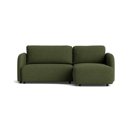 Arezzo chaiselong sovesofa, højrevendt - Aragon Grøn - 241x154x90 - Sofa, sovesofa, chaiselong