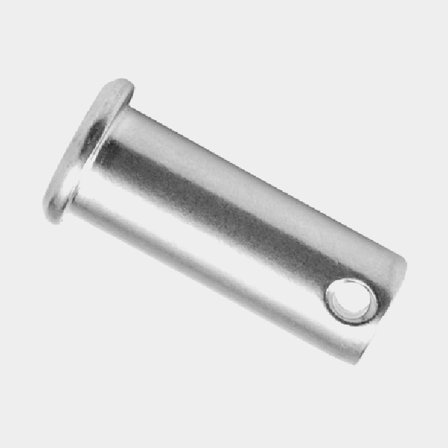 Blue Wave Riggbult 9.5mm 23mm i polerat AISI 316 rostfritt stål för marint bruk, silverfärgad bult med 3mm hål.