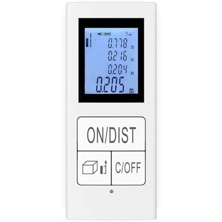 Laser Afstandsmåler, USB Genopladelig Høj Præcision Mini Digitalt Måleværktøj til Ingeniørarbejde