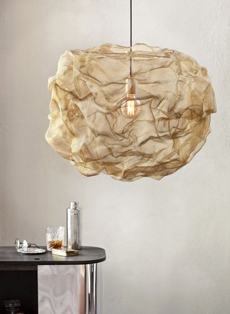 Heat large taklampe Ø80 - messing