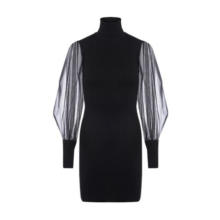 Twinset Kjole Sort, Dame
