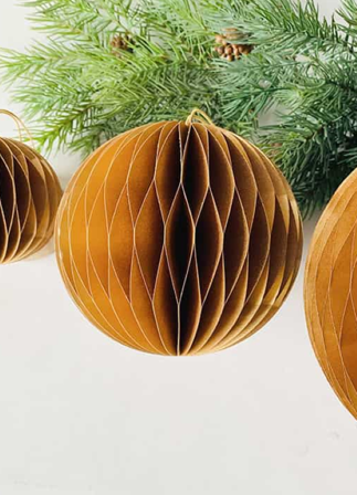 Trend Design Julekule Papir Gull Ø12,5cm