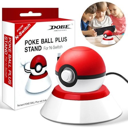 Poke Ball Plus Ladestander Skrivebordsstander til Nintend Switch Poke Ball Plus Controller (Pokeball Plus ikke inkluderet)