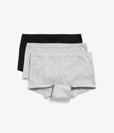 Kappahl | Bokserki z bawełny, 3-pak | Szary melanż
