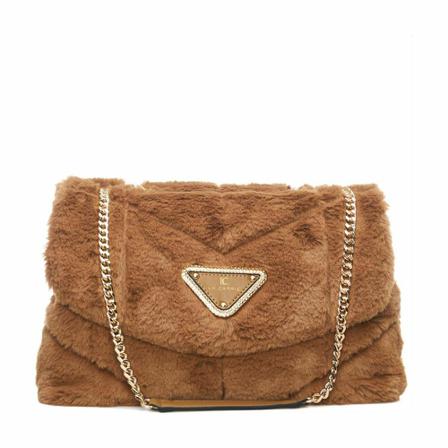 La Carrie Shoulder Tas , Bruin , Dames , Maat: ONE Size Schoudertassen