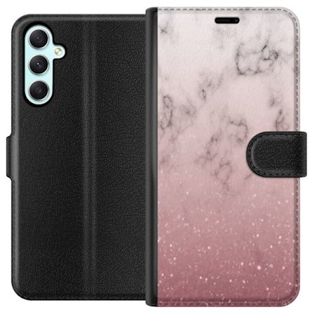 Kompatibelt Lommeboketui til Samsung Galaxy A34 Myk rosa marmor