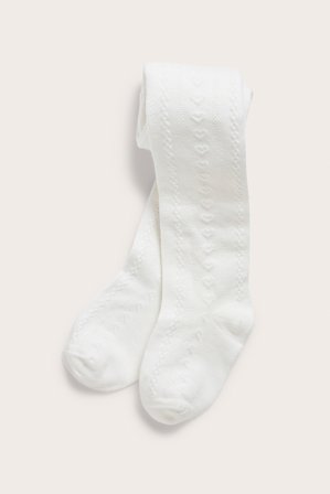 Newbie | Wzorzyste rajstopy | Offwhite