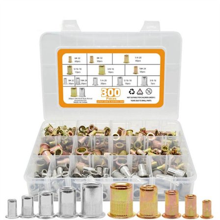 300 stk Naglemutter Rivennøtt gjengeinnsats