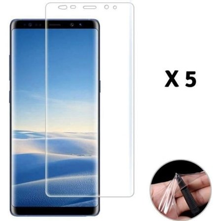 Skydd till skärm - Phonillico - Samsung Galaxy NOTE 8 - Paket med 5 filmer - Premium plast - Ultra tunn