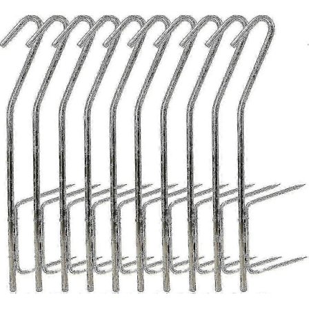 10 stk. Røge kroge, fiskekroge til BBQ rygere