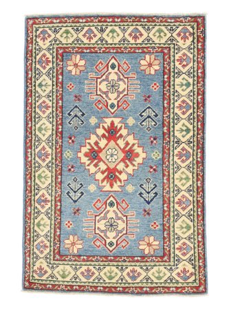 Kazak Fine Rug Oriental Brown/Dark Grey (Wool, Afghanistan)