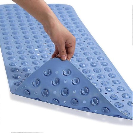 Hjemme Anti-Slip Brusebund Bademåtte Badeværelsesmåtte Sugekop Massagepunkt