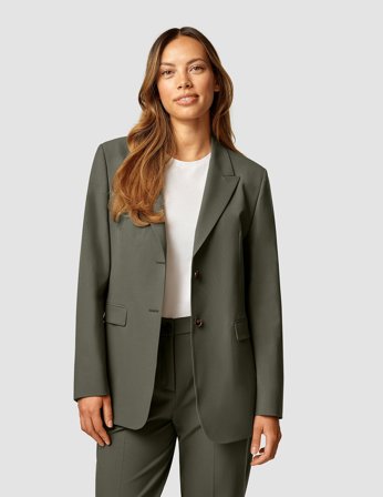 Shaping New Tomorrow - Dame - Essential Blazer - Dark Olive - Regular - Størrelse S