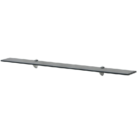 Vidaxl Svävande Hyllor 2 St Glas 100x10 Cm 8 Mm Svart