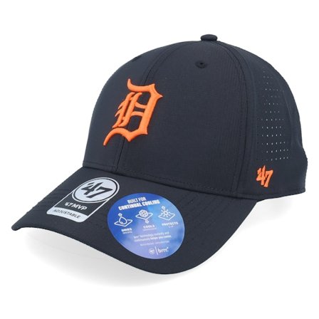 47 Brand - Detroit Tigers MLB Line 47 Mvp Cap Black Adjustable Adjustable Black Cap - MLB @ Hatstore