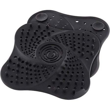 Silikondusch avloppshår fångare med sugkopp - Badrum och kök hår filterpropp