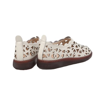 1/2/3 Naisten ballerinat, mukavat ja tyylikkäät, kermanvalkoinen 40 kermanvalkoinen 40