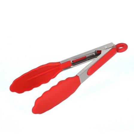 IC Ruostumattomasta Teräksestä Valmistetut Keittiö Korkean Lämpötilan Pihvi Silikoninen Anti-Palovammojen Välttäminen Ruokapihdit BBQ Leivän Salaatin 