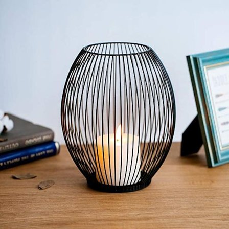 Ny och enkel smidesjärnsljusstake kreativ ljusstake