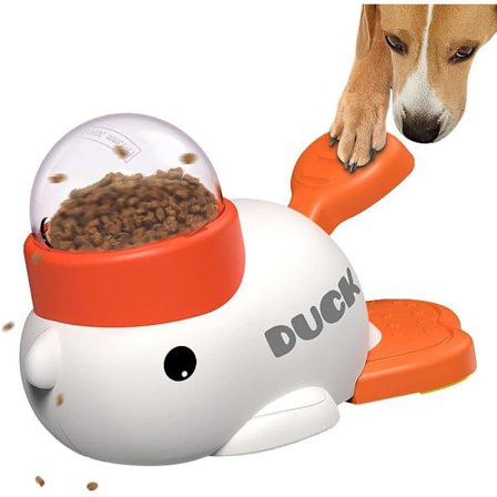 Lelu koirille, DogActivity-lelu, Slow Feeder, Koira & Kissa Lelu Herkkujen annostelija, Ankan muotoilu, Pienille & Keskikokoisille