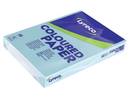 LYRECO Kopieringspapper A3 80g ohålat ljusblå 500/fp - Lyreco - Kontorspapper - Specialpapper - Färgat - A3