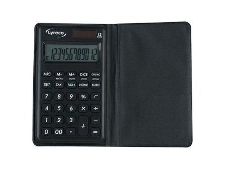 LYRECO Miniräknare 1125 12 siffror - Lyreco - Kontorsmaskiner - Räknare - Miniräknare
