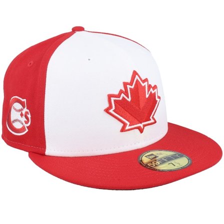 New Era - MiLB Rouge fitted Casquette - Vancouver Canadians Milb Ac 59FIFTY Al2 White/Red Fitted @ Hatstore