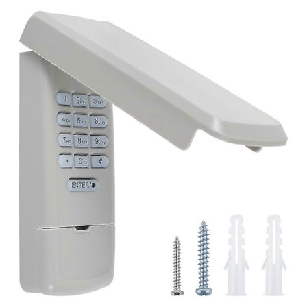 Garajeportåpner Keypad, Trådløs Keypad Nøkkelfri Inngang Kompatibel for 877MAX 377LM 977LM Trådløs Nøkkelfri Keypad Sikker