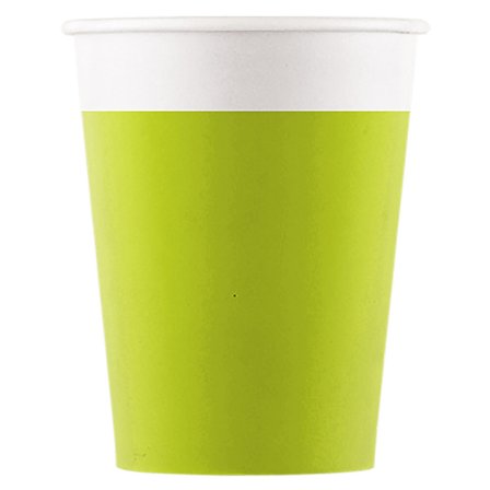Lysegrønne Pappkopper Solid Color