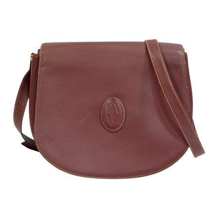 Cartier Vintage Shoulder Bags Rød, Dame Vintage Tasker, Størrelse: ONE Size