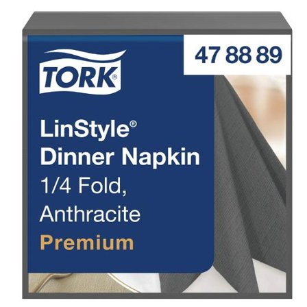 TORK Servett LinStyle Middag antracit 50/fp - Lyreco - Kök och servering - Servetter och dukar - Servett - 3-lagers