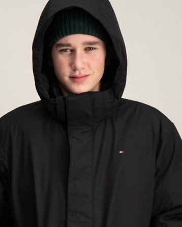 Tommy Hilfiger DOWN LONG JACKET Schwarz Jacken Jungen - Kids Brand Store