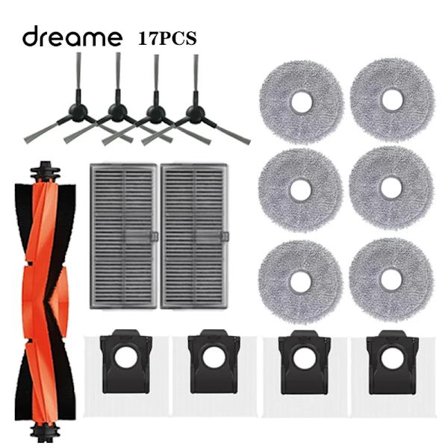 Dreame L10s Pro Ultra Heat, X30 Ultra, X30 Pro -imurin varaosatarvikkeet, pääharja, sivuharja, suodatin, moppi, pölypussi