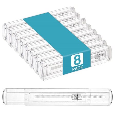 Transparente udtræksskillevægge til skuffer 8-pak 33-53 cm
