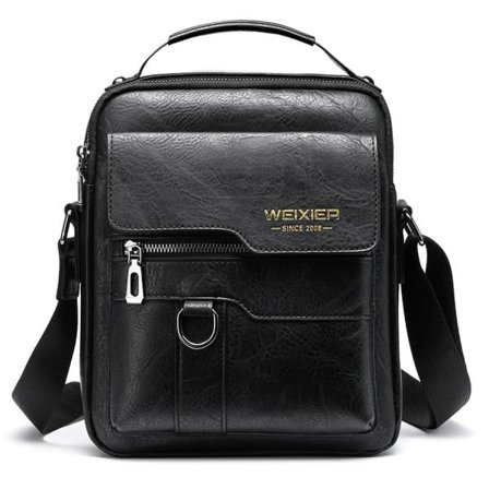 Axelväska PU Læder Herre Skuldertaske Sidelomme Vintage Skuldertaske Mobiltelefon Taske Messenger Taske Skuldertaske Herre Taske, Brun