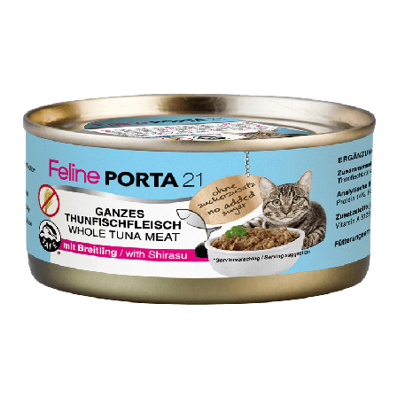 Porta21 - Feline Tunfisk med isfisk 156g - Katt - Kattefôr & kattemat - Våtfôr og våtmat - ZOO.no