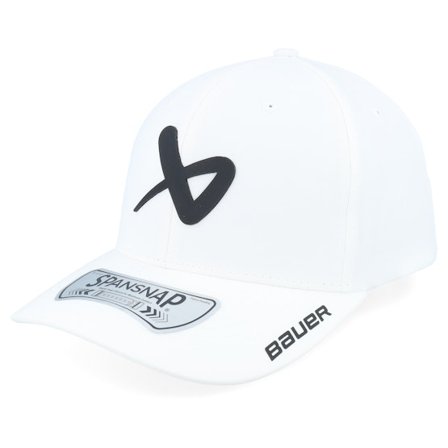 Bauer - White adjustable Lippis - Core Performance White Adjustable @ Hatstore
