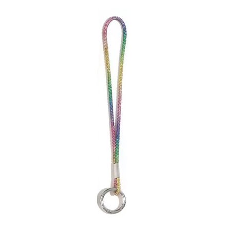 Rainbow colors Bright Rhinestone Phone Lanyard Crystal Bling Bling Phone Case Chain Straps Diamond Phone Anti-lost Rope Phone Accessories