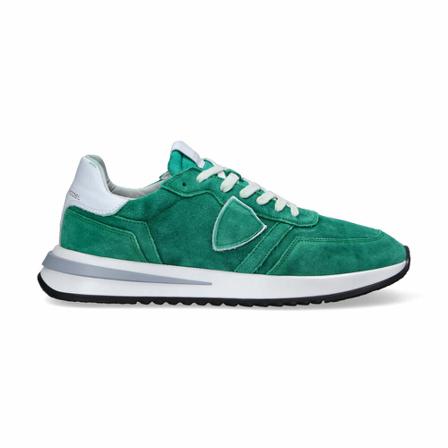 Philippe Model Sneakers 21 Daim Lavish - Tyludl04 , Groen , Heren , Maat: 40 EU