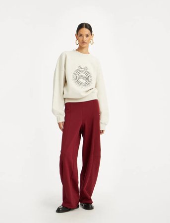 ROTATE Birger Christensen Heavy Sweat Crewneck - Cream - XS
