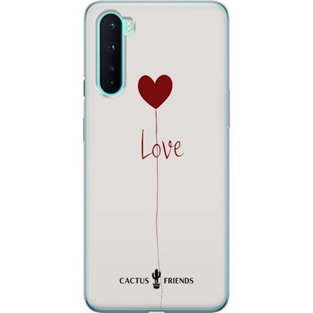 Yhteensopiva Puhelinkuori OnePlus OnePlus Nord Cactus and Friends - Love Balloon Minimal