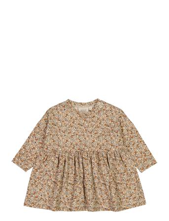 Jersey Dress Emmy Dresses & Skirts Dresses Casual Dresses Long-sleeved Casual Dresses Multi/mönstrad Wheat